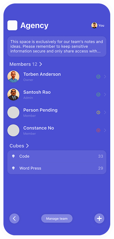 IceBox clarifies credentials and teams
